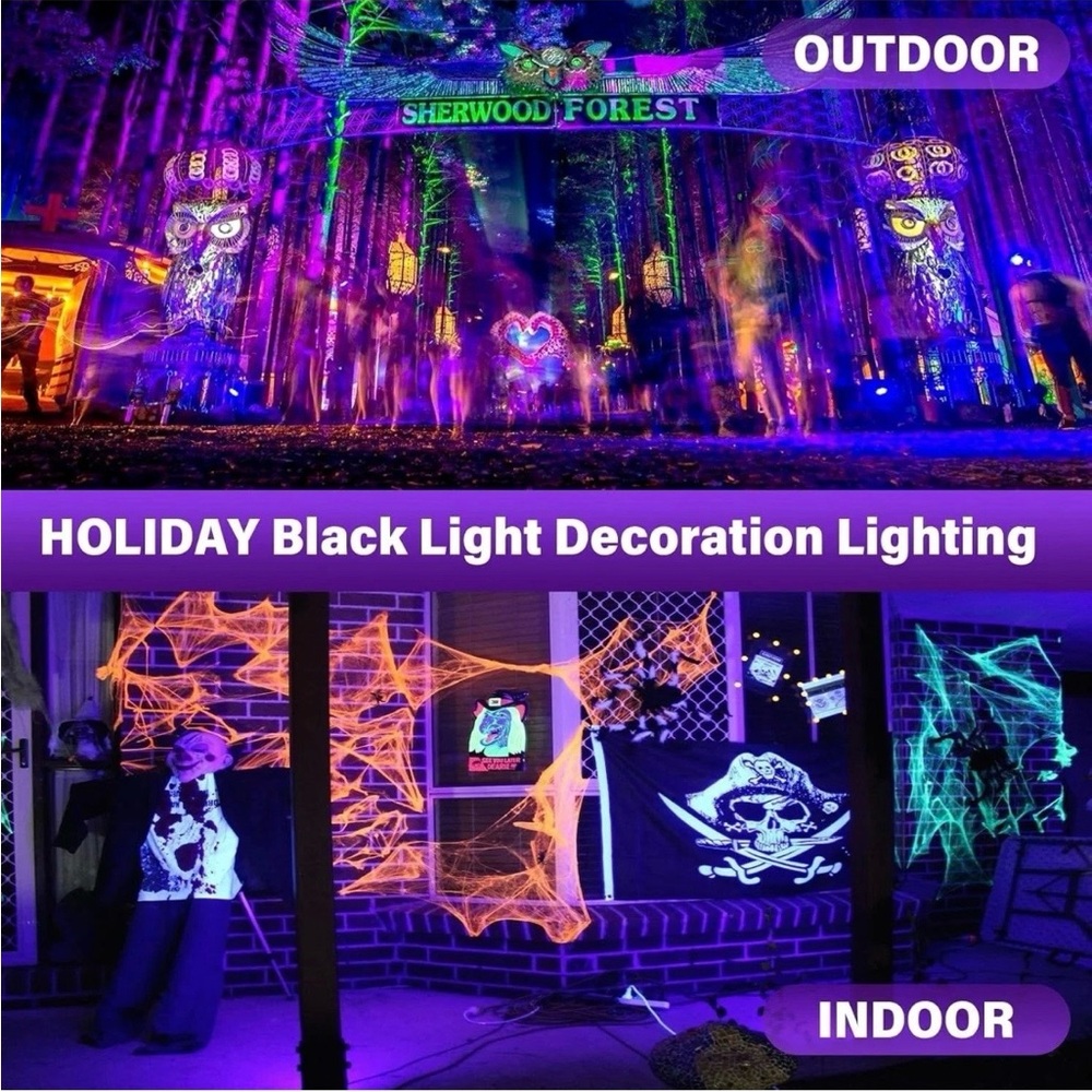 LED Black Light Rechargeable 2 Pack - Purple - Picture 9 of 10